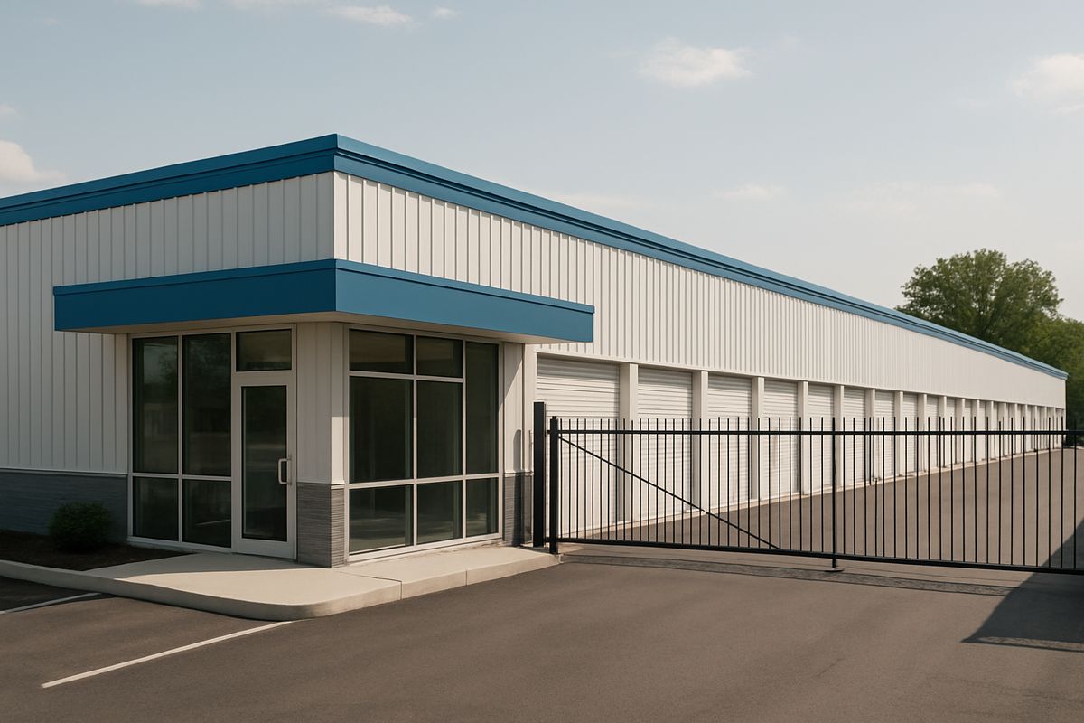 Self-Storage property at small scope — representative photography
